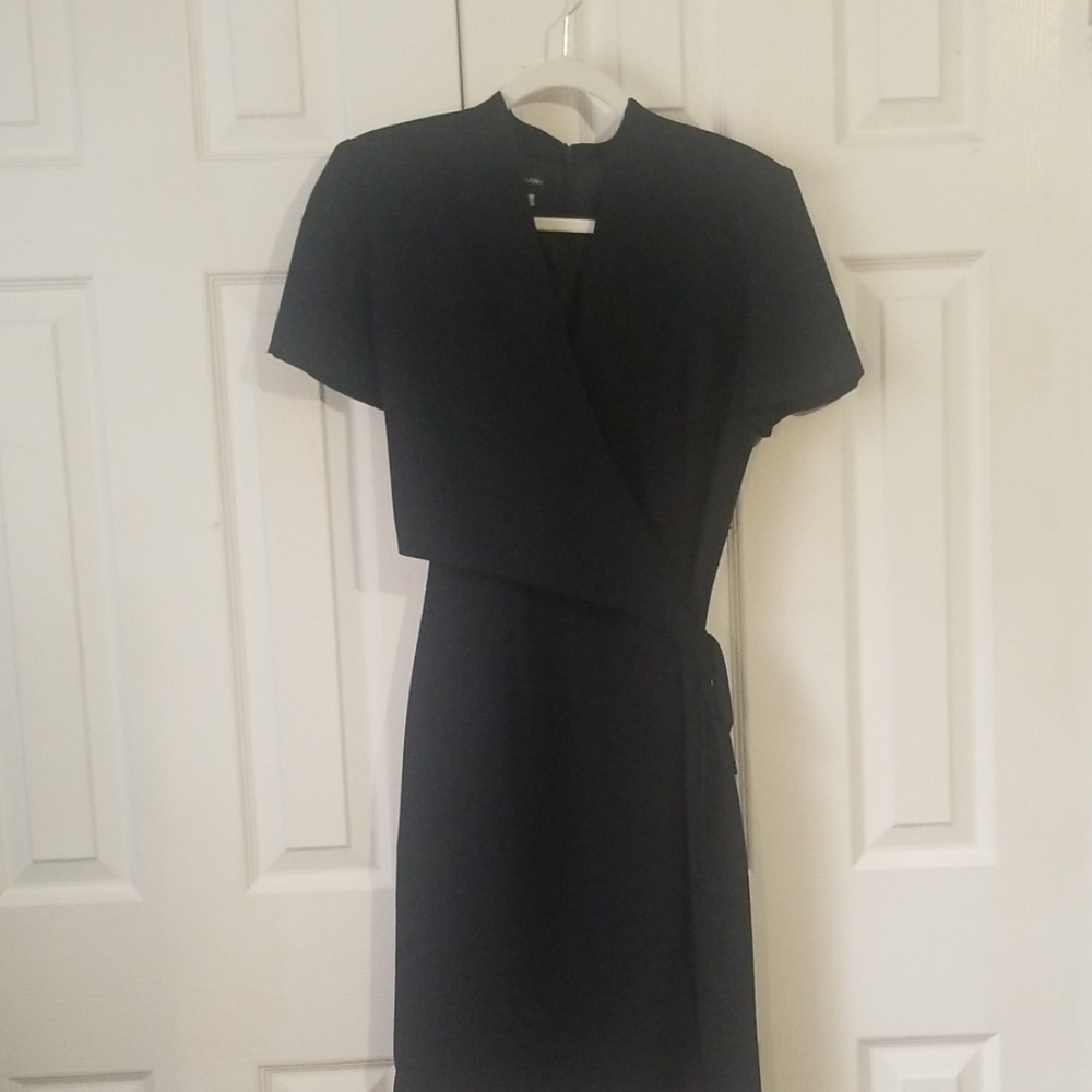Donna Morgan Little black wrap dress